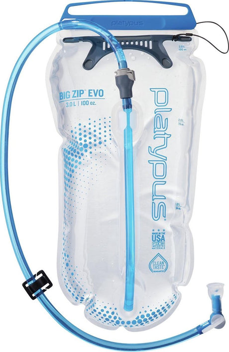 Platypus big zip evo 3l vandtaske - til backpackere, vandrere og mountainbikere