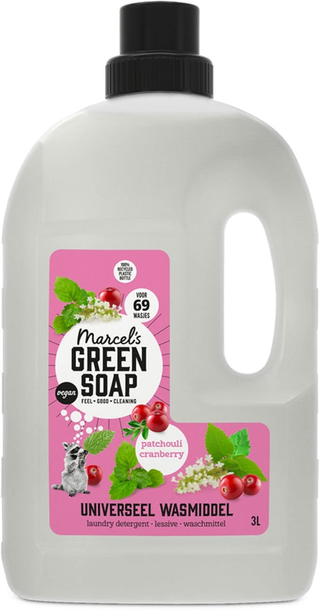 Marcel's green soap universeel wasmiddel - grootverpakking - vanille katoen - 3l - 69 wasbeurten
