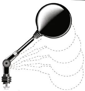 Far spejl spejle sw m8-lg rg li+re