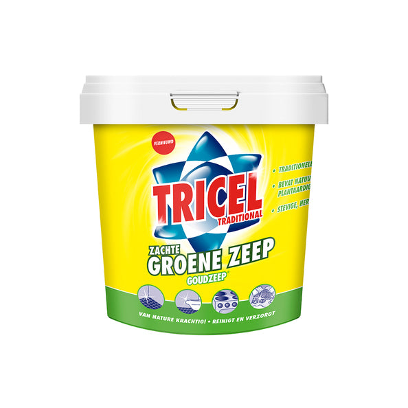 Tricel blød grøn sæbe guldsæbe (6x 750gr)