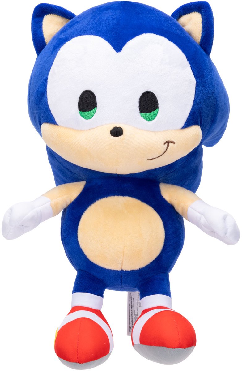 Jakks sonic - sonic plysfigur på 36 cm