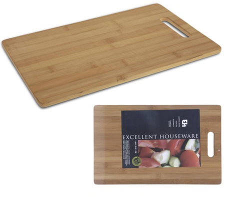 Fremragende husholdningsskærebræt bambus 40x25x1cm