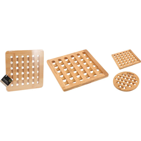 Fremragende husholdningscoaster bambus fsc 20x20cm