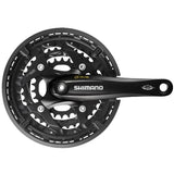 Shimano kranksæt 3 x 10 speed trekking FC-T521 med 175 mm krankarm 48-36-26t octalink - sort