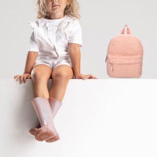 Vadobag rygsæk sjov være blød og venlig bamse pink