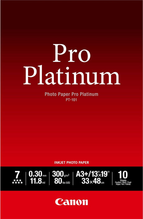 Canon pt-101 pro platinum fotopapir - a3 10 ark