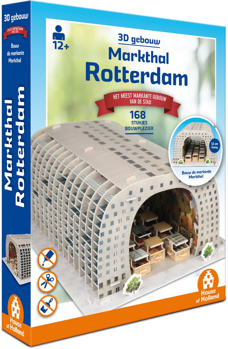 Tucker's fun factory markthal rotterdam - 3d gebouw (168 stukjes) -