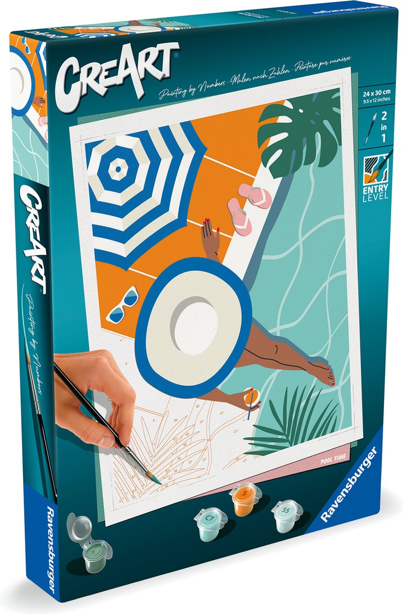 Ravensburger creart maling efter nummer - swimmingpool