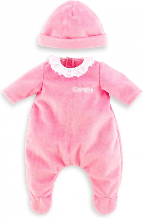 Corolle mon grand poupon pyjamas med hat pink babydukke 36 cm