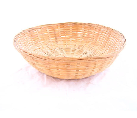 Baskin brødkurv bambus rund lukket 30x9 cm