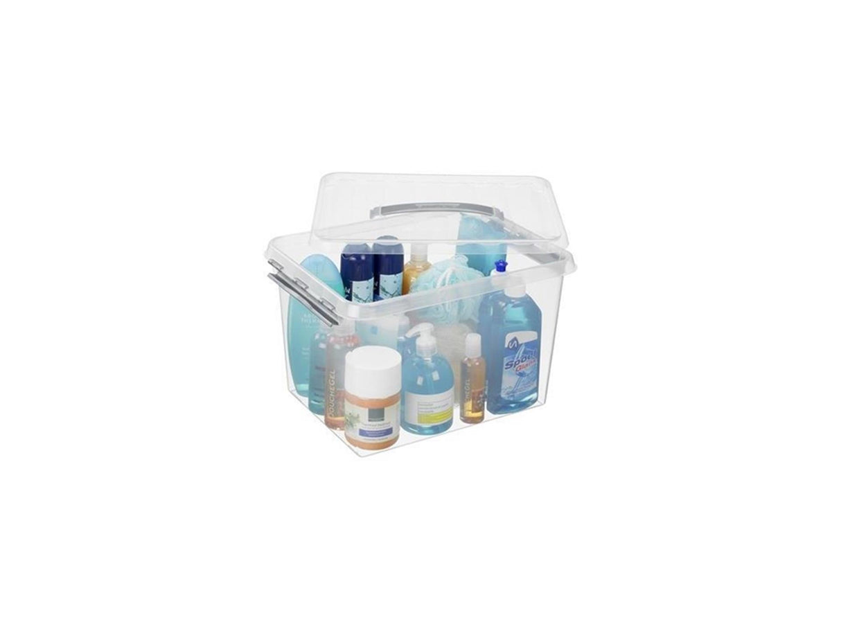 Sunware q-line opbevaringsboks gennemsigtig 22 liter 40x30x26cm