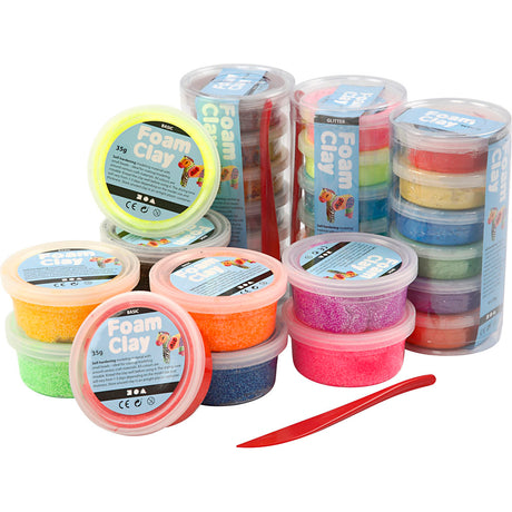 Foam clay https: www.cchobby.nl foam-clayr-glitter-diverse-colours-28-doosje-1-doos