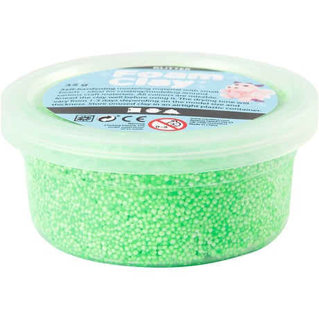 Creativ virksomhed https: www.cchobby.nl foam-clayr-glitter-green-35-gr-1-doosje