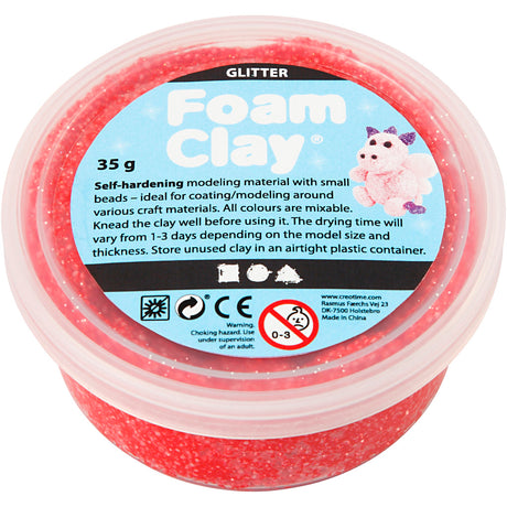 Creativ virksomhed https: www.cchobby.nl foam-clayr-glitter-red-35-gr-1-doosje
