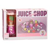 Juicebutik legetøjslegesæt med blender - farverigt børnekøkken.