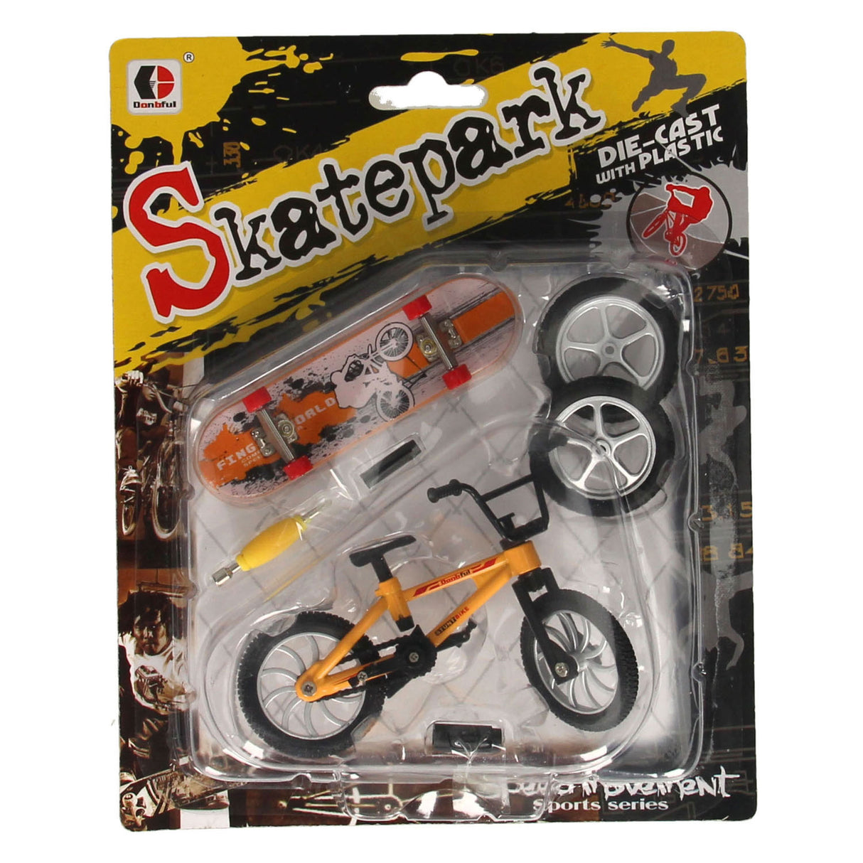Finger stuntcykel med tilbehør