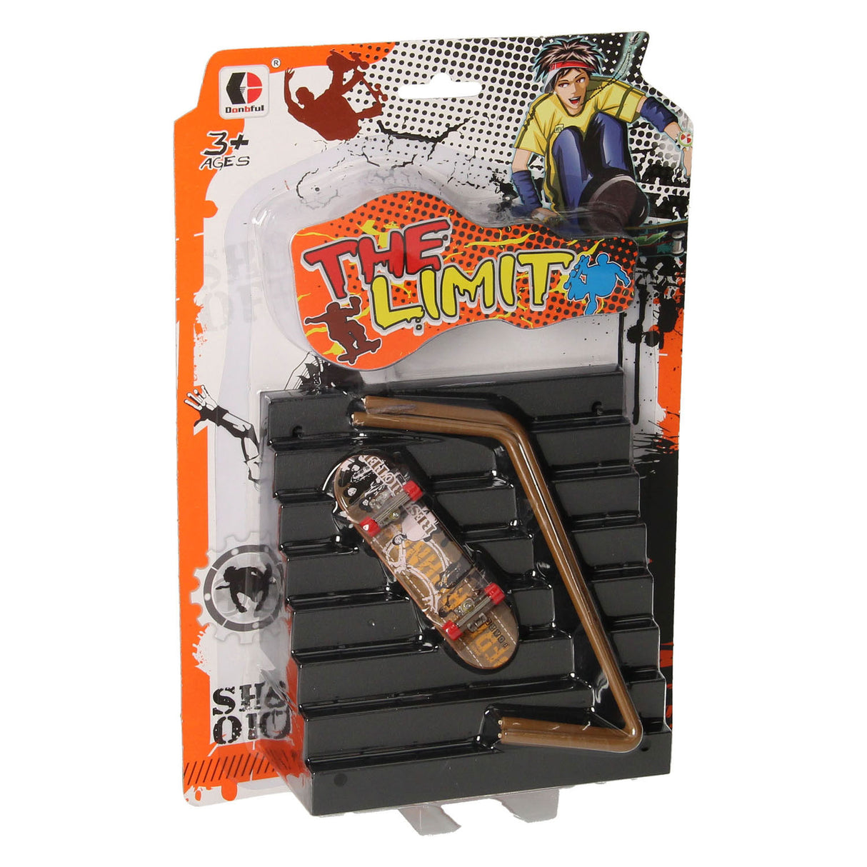 Finger skateboard med stunt trapper