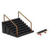 Finger skateboard med stunt trapper