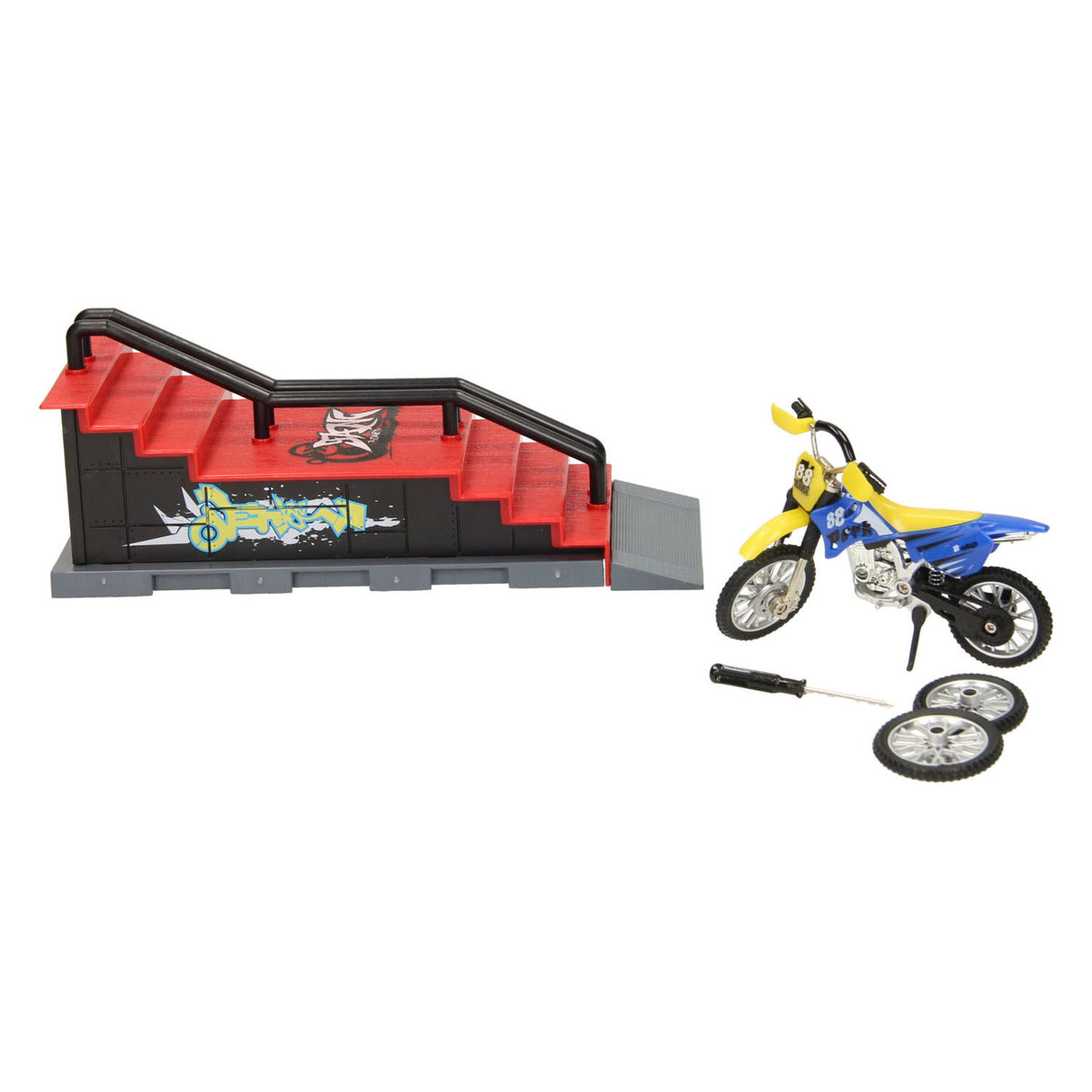 Fingerskateboard med stuntsti