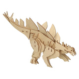 Dino 3D stegosaurus byggesæt i træ