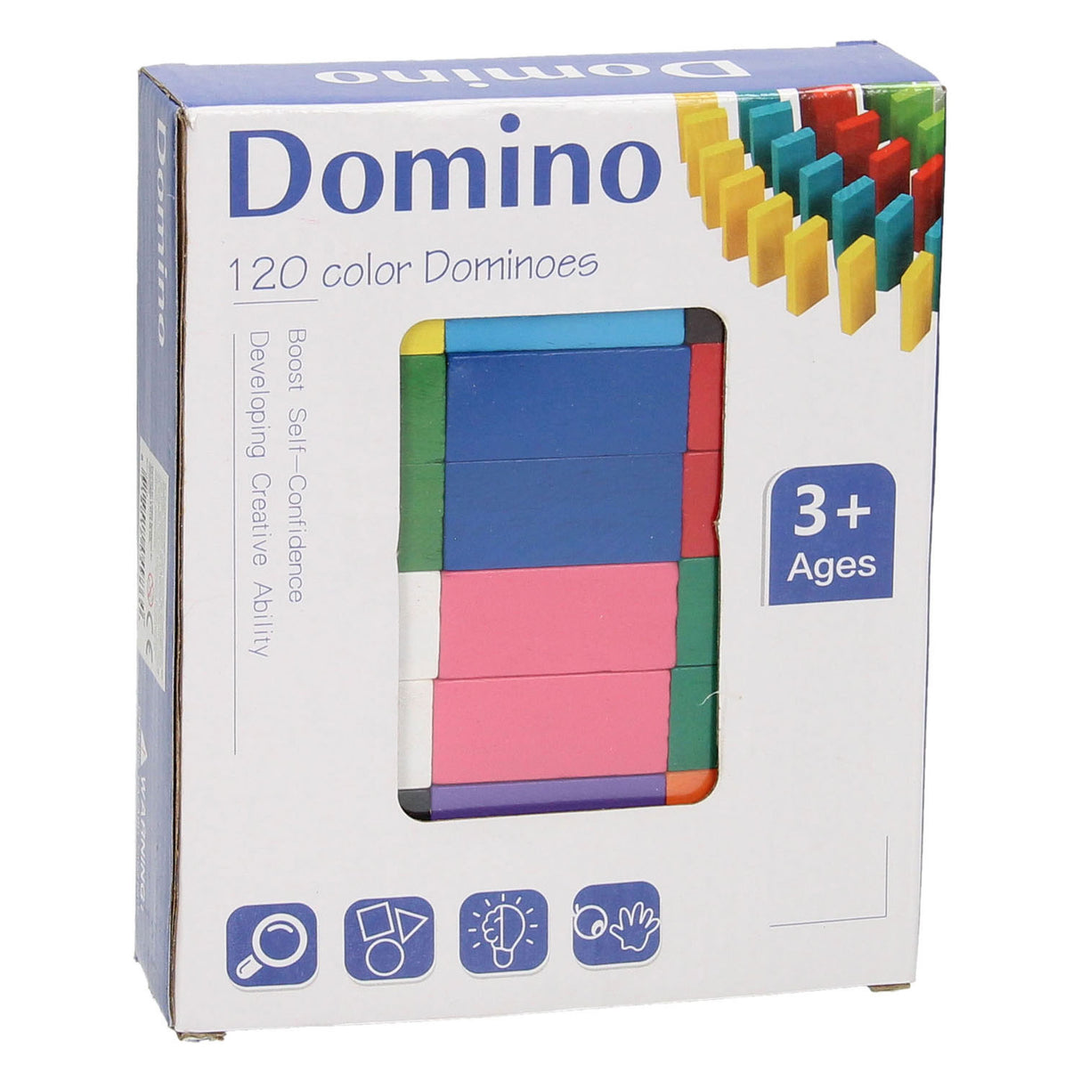 Dominobrikker i træ, 120 stk.