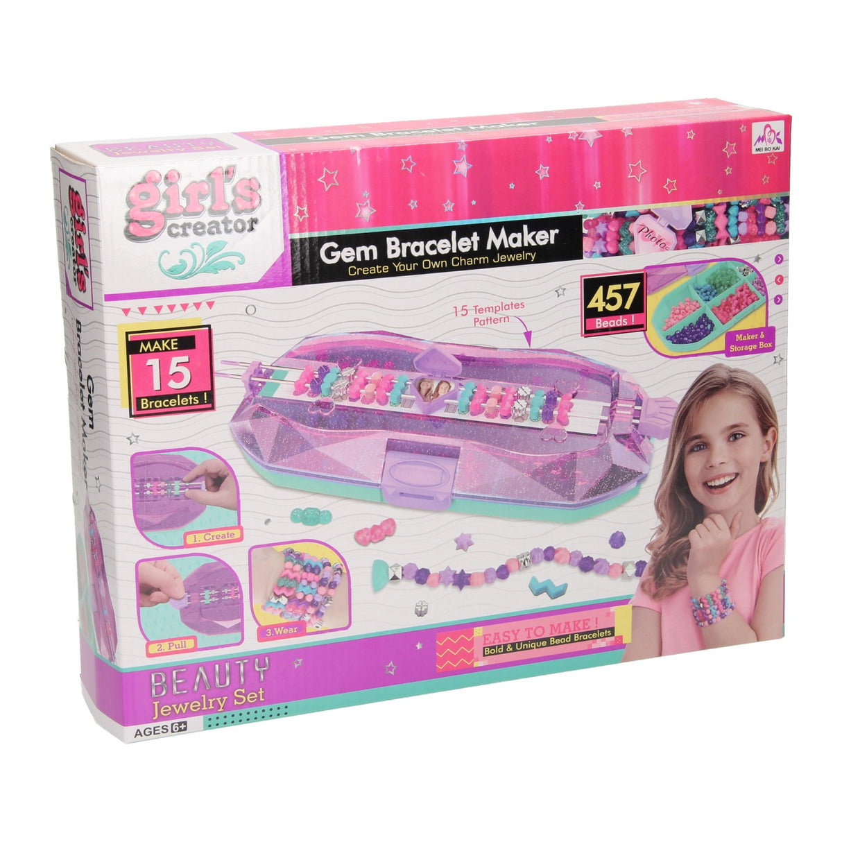 Sæt til fremstilling af perler til armbånd