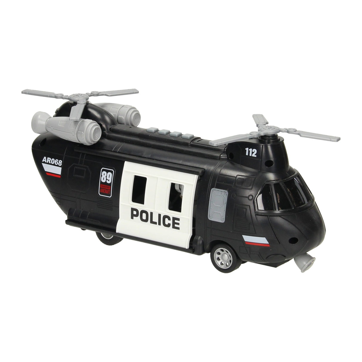 Politihelikopter med lys og lyd