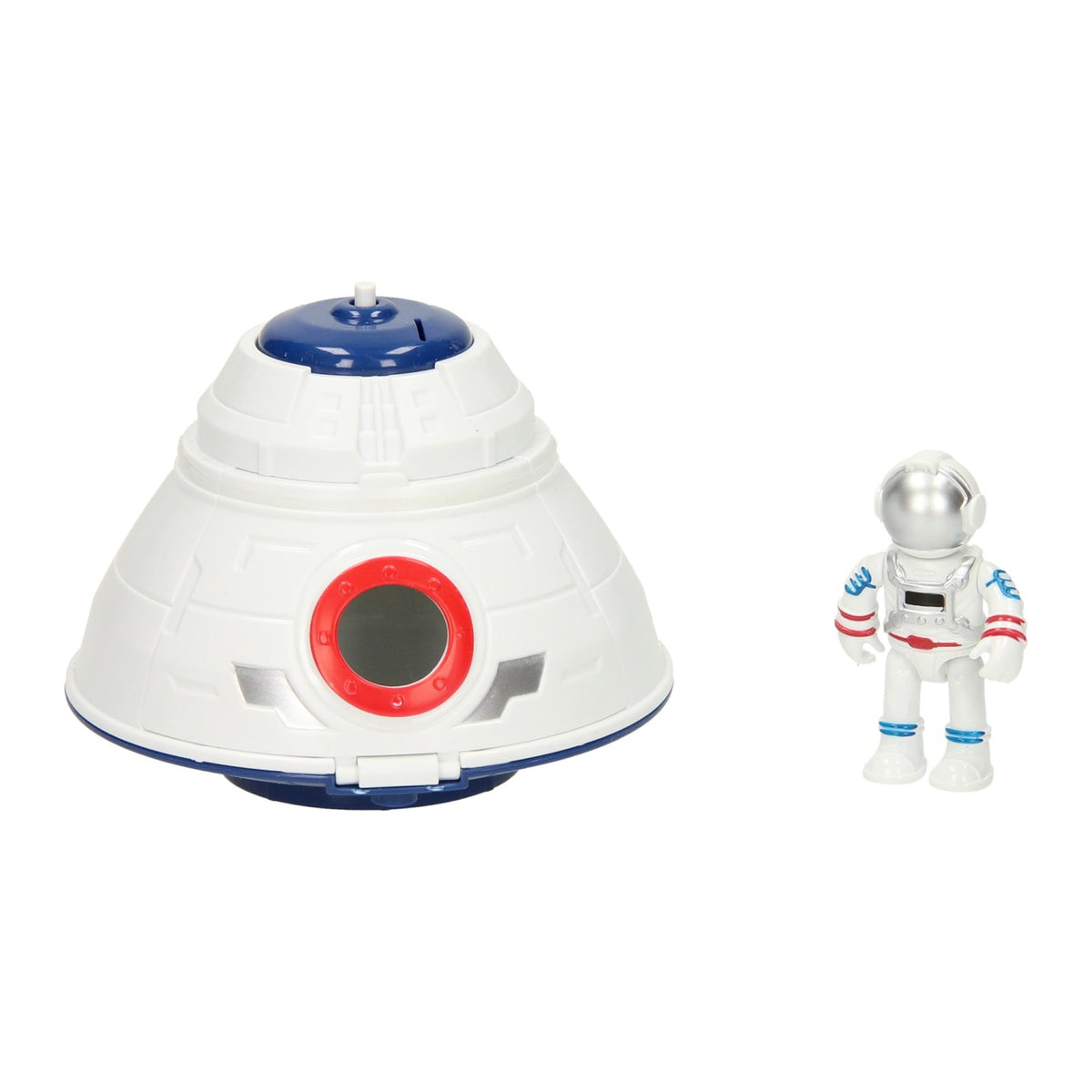 Rumkapsel med astronaut