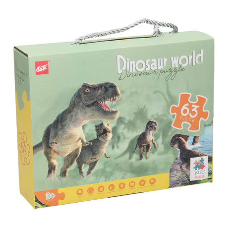 Puslespil dino verden, 63 stk.