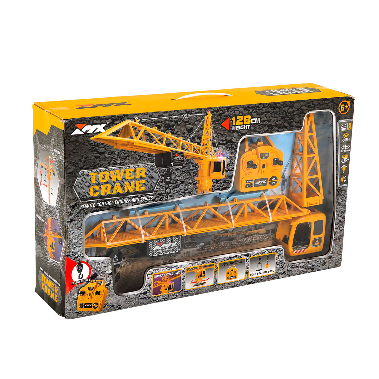RC styret kran, 128cm