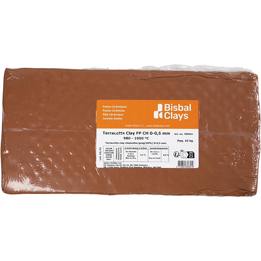 Creativ Company Red Clay med Chamotte, 10 kg
