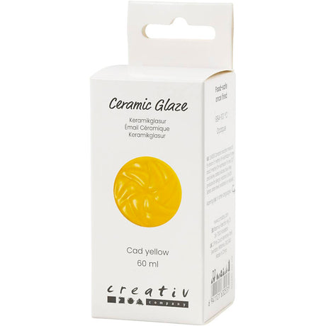 Creativ company keramisk glasur 984-1101 c uigennemsigtig cad gul - 60ml