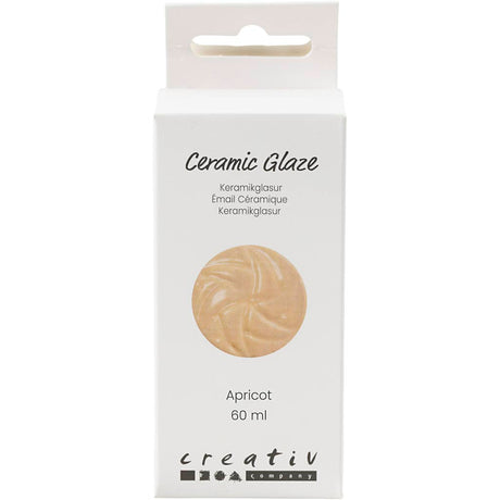 Creativ company keramisk glasur 984-1101 c uigennemsigtig abrikos - 60ml