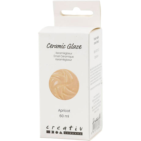Creativ company keramisk glasur 984-1101 c uigennemsigtig abrikos - 60ml