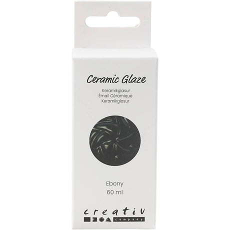 Creativ company keramisk glasur 984-1101 c uigennemsigtig ibenholt - 60ml