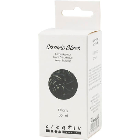 Creativ company keramisk glasur 984-1101 c uigennemsigtig ibenholt - 60ml