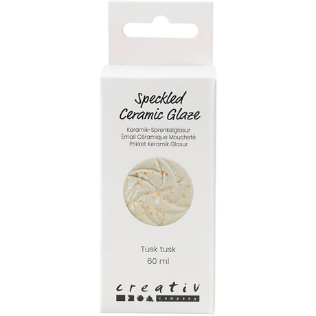 Creativ company spættet keramisk glasur, 999-1060 °c, uigennemsigtig, stødtænd stødtænd, 60 ml 1 flaske