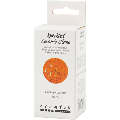 Creativ company plettet keramisk glasur 999-1060 c uigennemsigtig orange sol - 60ml