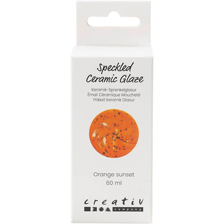 Creativ company plettet keramisk glasur 999-1060 c uigennemsigtig orange sol - 60ml