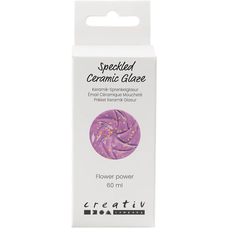 Creativ company plettet keramisk glasur 999-1060 c uigennemsigtig flower power - 60ml