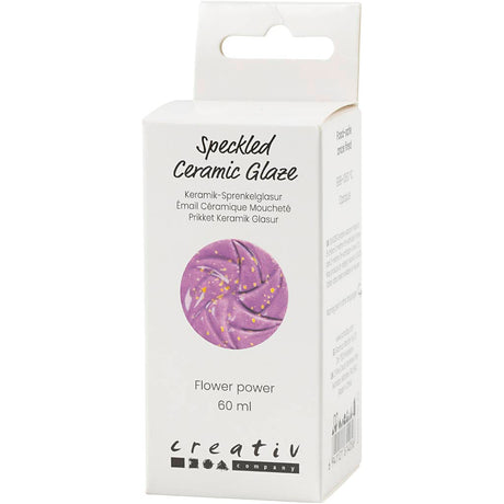 Creativ company plettet keramisk glasur 999-1060 c uigennemsigtig flower power - 60ml