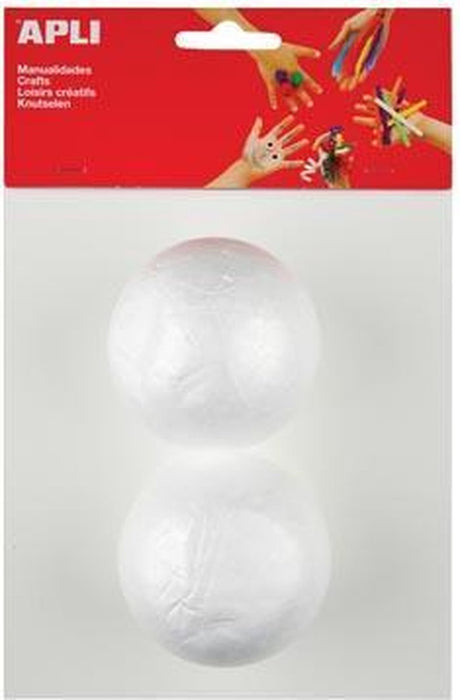 Apli kids styrofoam kugle diameter 70 mm 2 stk