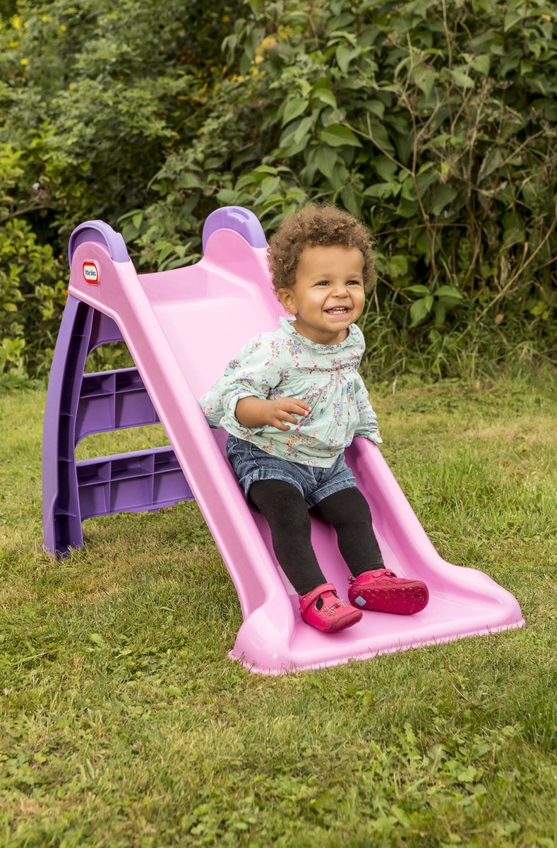 Little Tikes rutsjebane første rutsjebane - småbørn - til udendørs og indendørs - pink