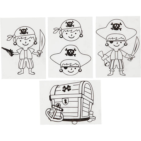 Creativ virksomhed https: www.cchobby.nl sheets-shrink-foil-with-motifs-pirate-sheet-10-5x14-5-cm-thickness-0-3-mm-matt-transparent-4-sheet-1-box