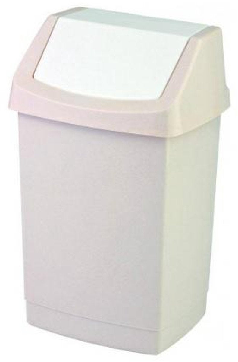 Curver click-it serie - affaldsspand - 15l - beige - elegant design