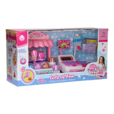 Isbutik med kasseapparat