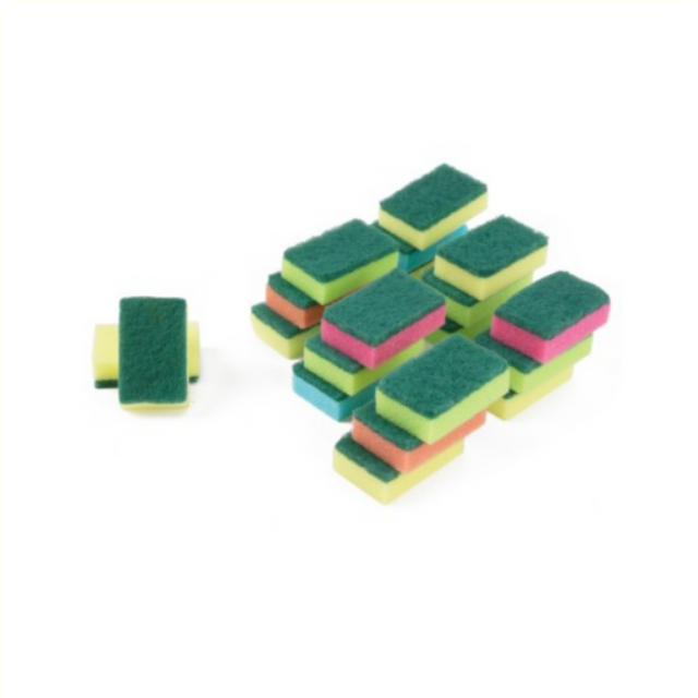 Skuresvamp assorteret farve, 20 stk