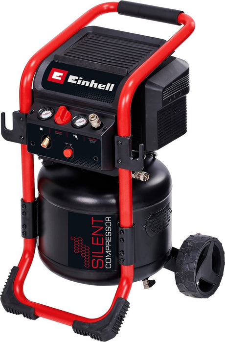 Einhell te-ac 240 24 lydløs kompressor (sort rød, 24 liter)