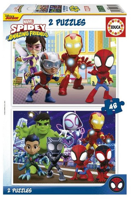 Educa - puslespil - 2 x 48 brikker - spidey amazin friends