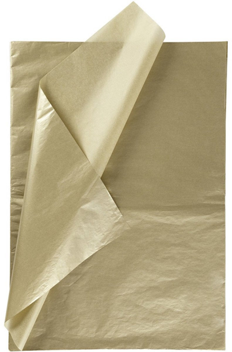 Creativ firma silkepapir 50x70 cm guld 25 ark